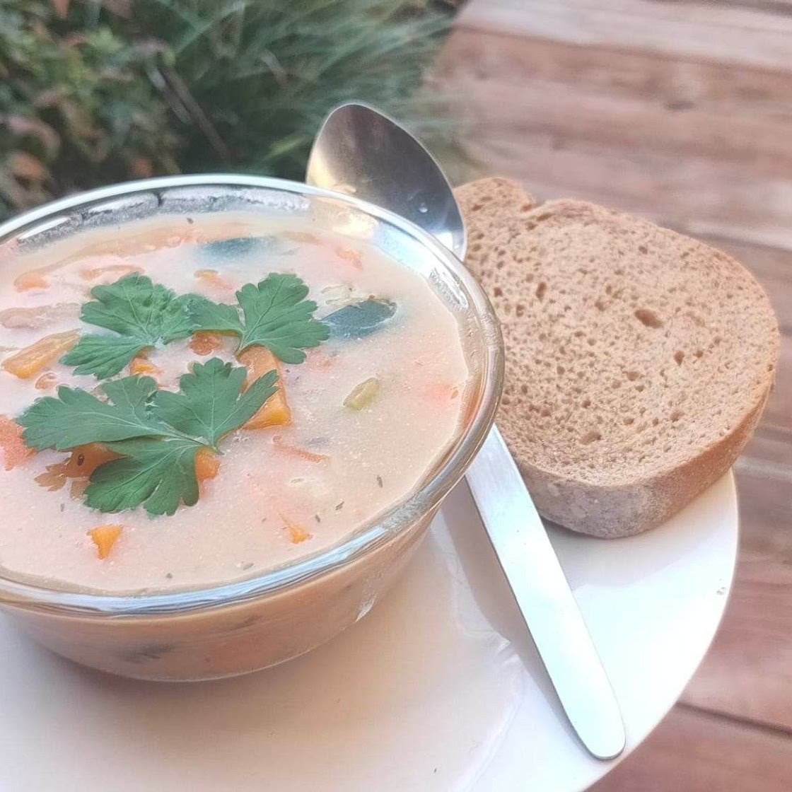 Creamy Vegetable and Macaroni Soup