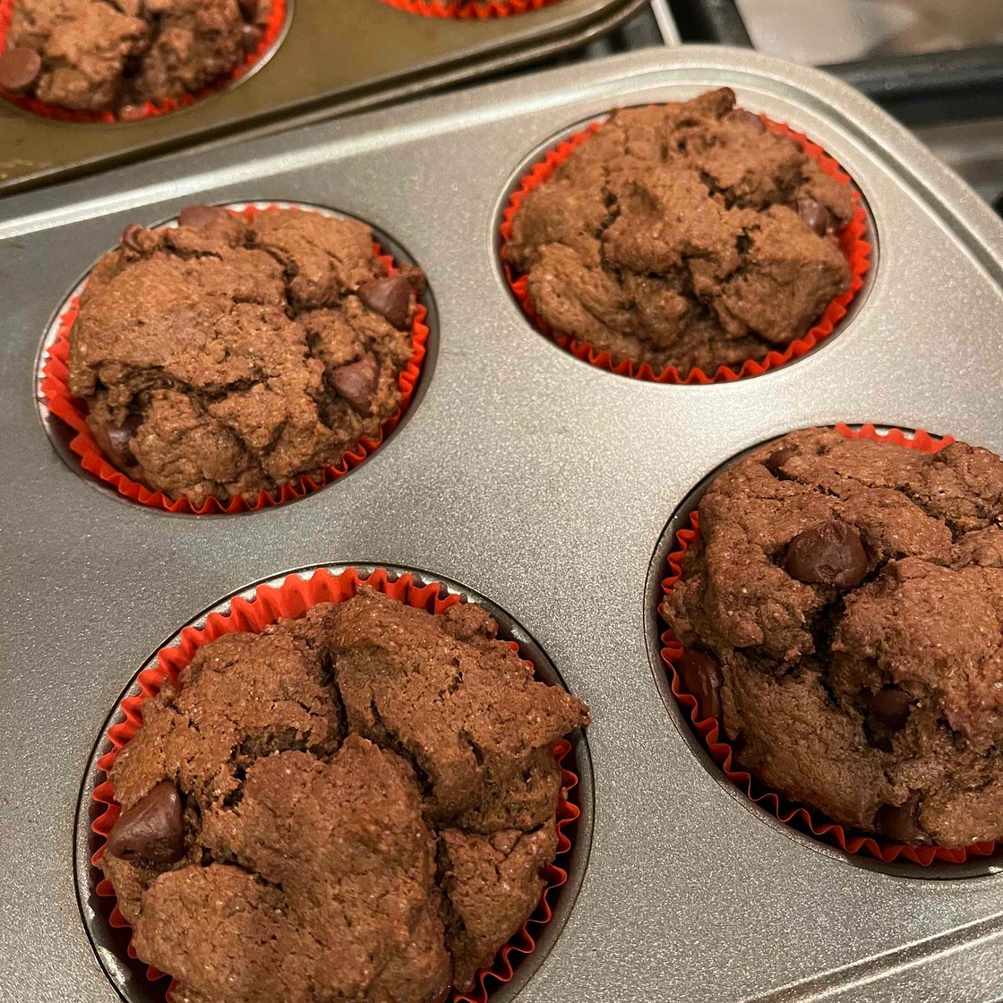 Chocolate peanut butter muffins