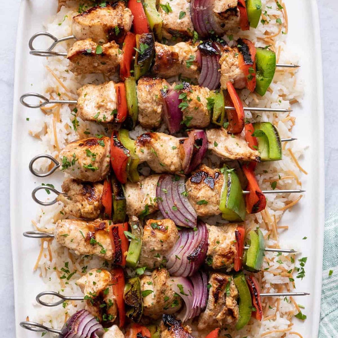 Brothers chicken kebabs