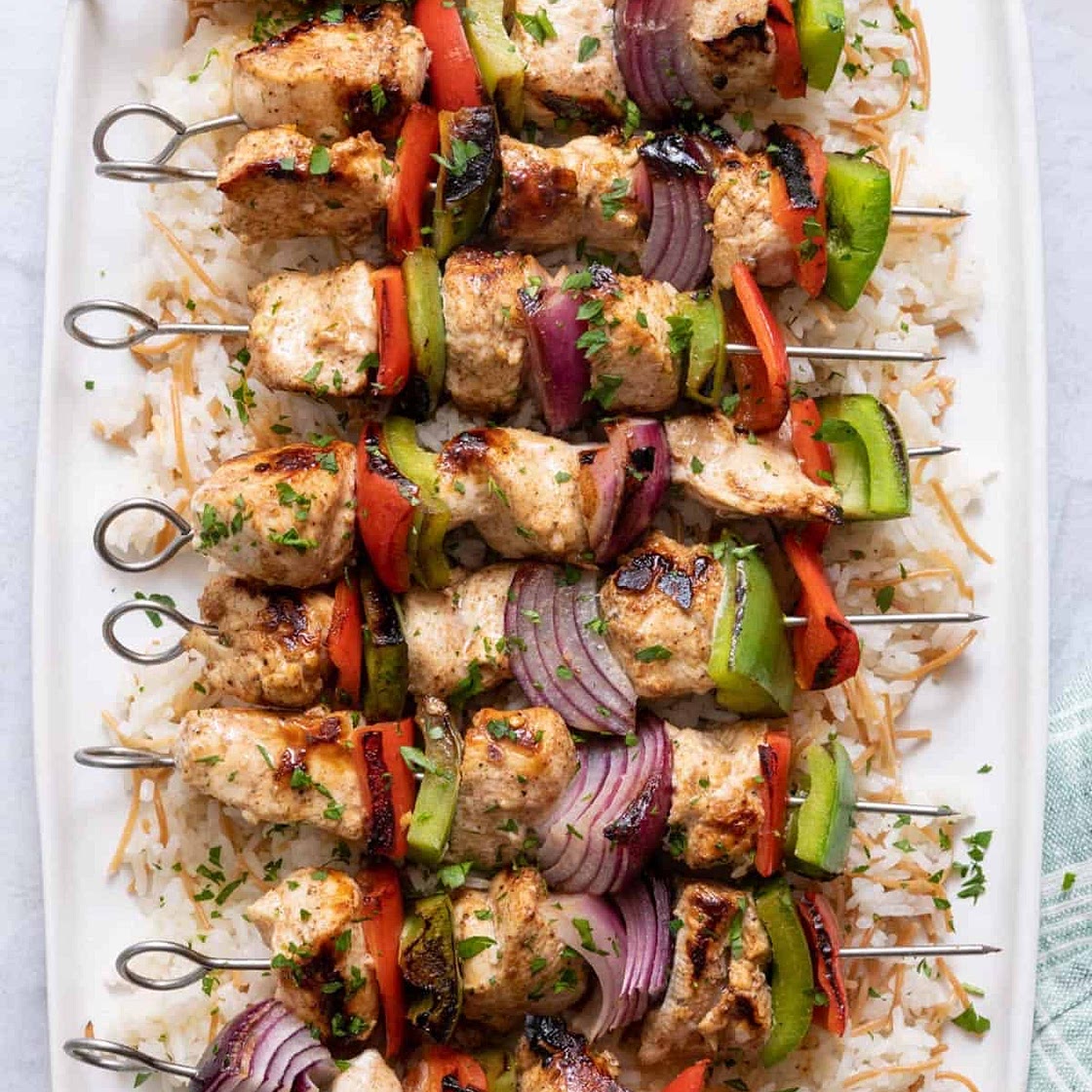 Brothers chicken kebabs