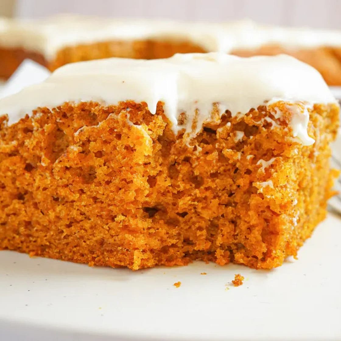Pumpkin Cake with Cream Cheese Frosting