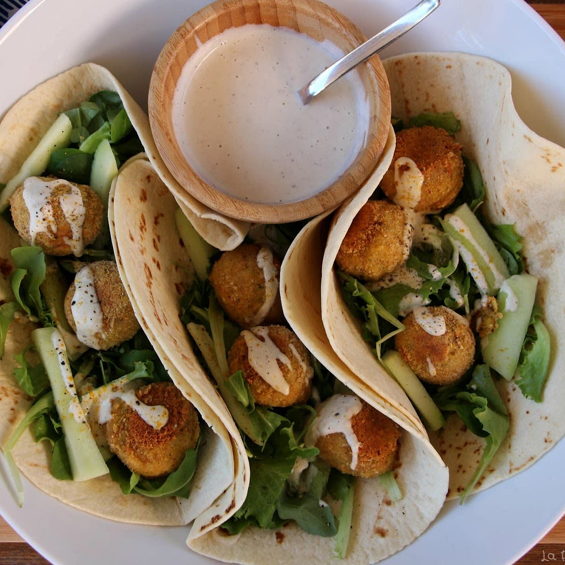 Tortillas aux falafels