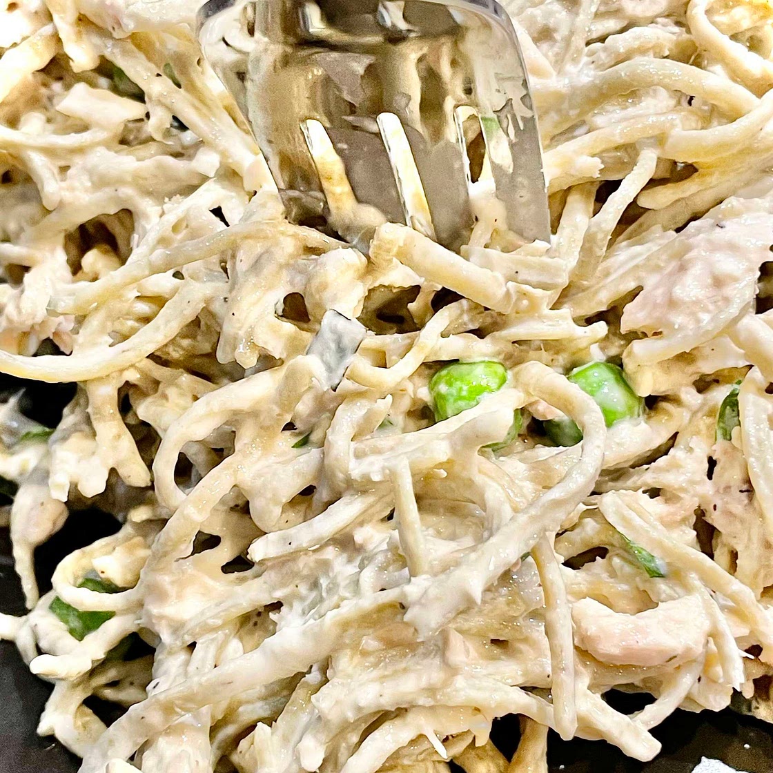 Edamame Tuna Pasta Salad 