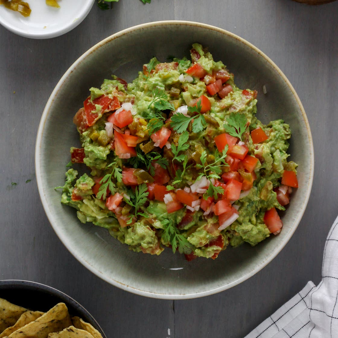 Guacamole with Homemade Pico de Gallo