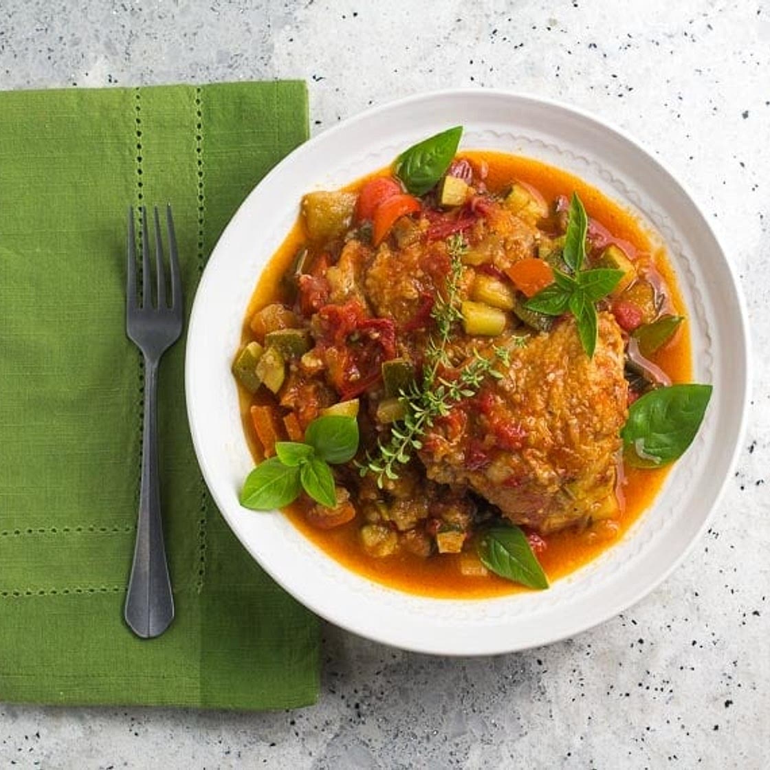 Low FODMAP Chicken Ratatouille