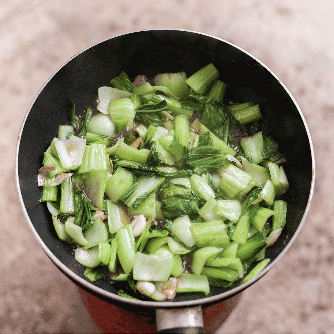 Vinegar Chicken and Bok Choy Stir Fry