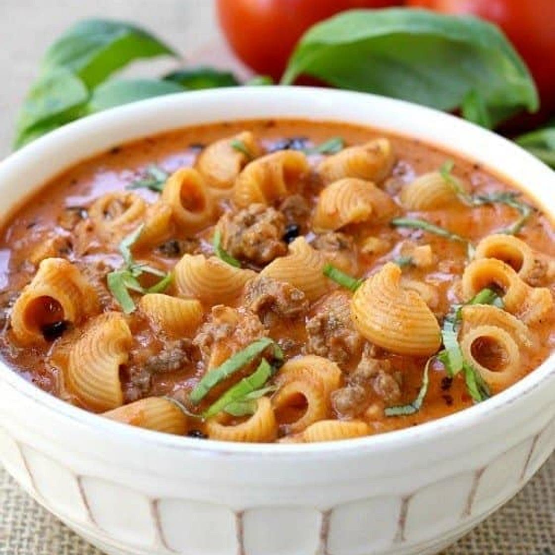 Beefy Tomato Soup