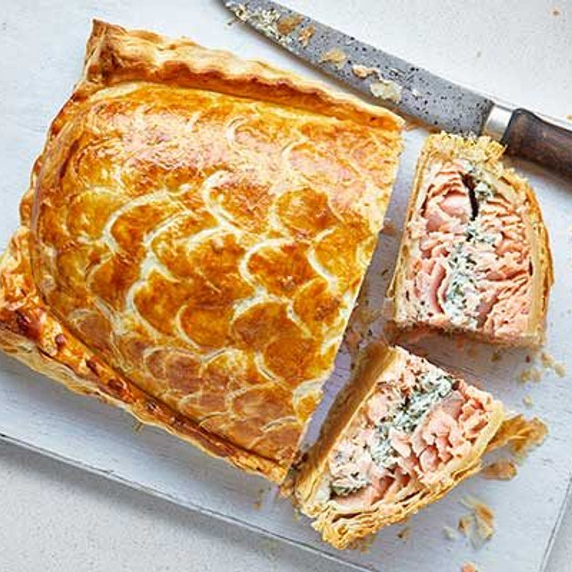 Salmon en croûte