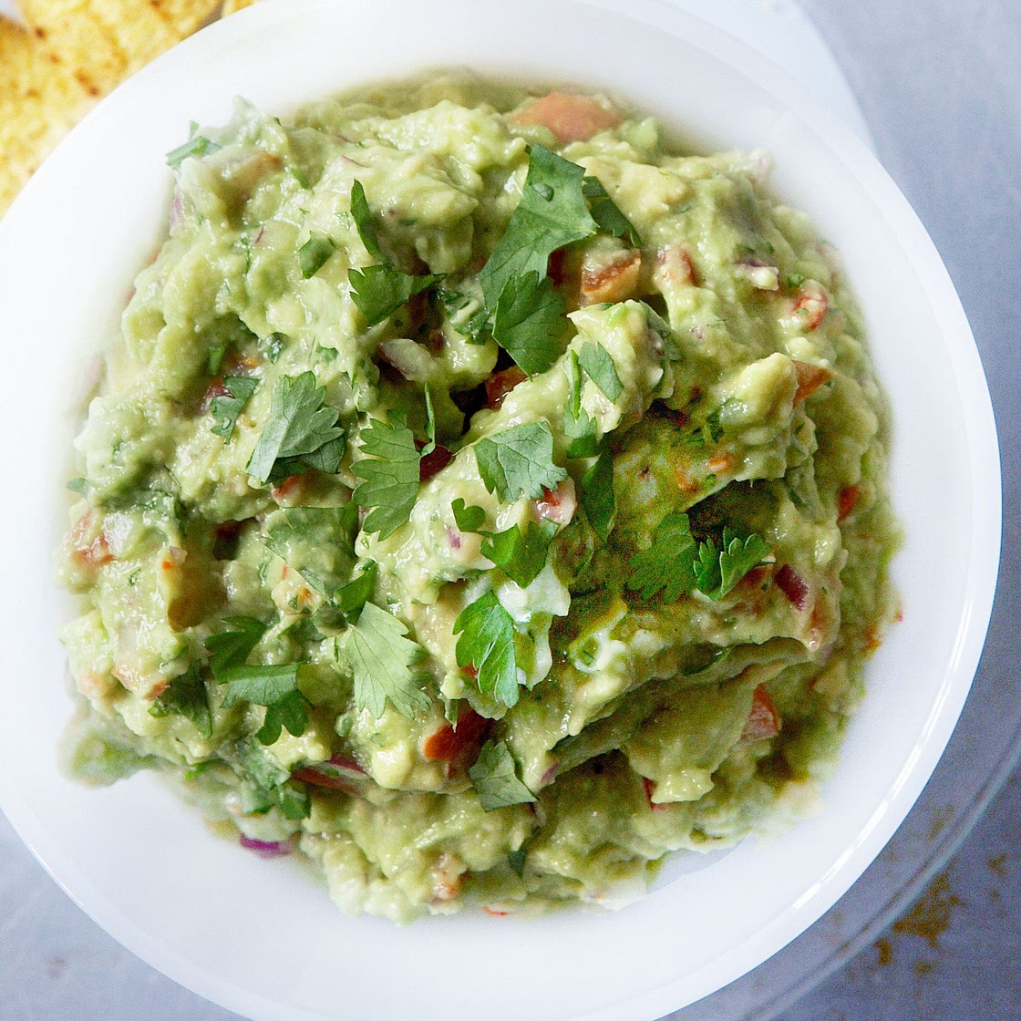Best ever chunky guacamole