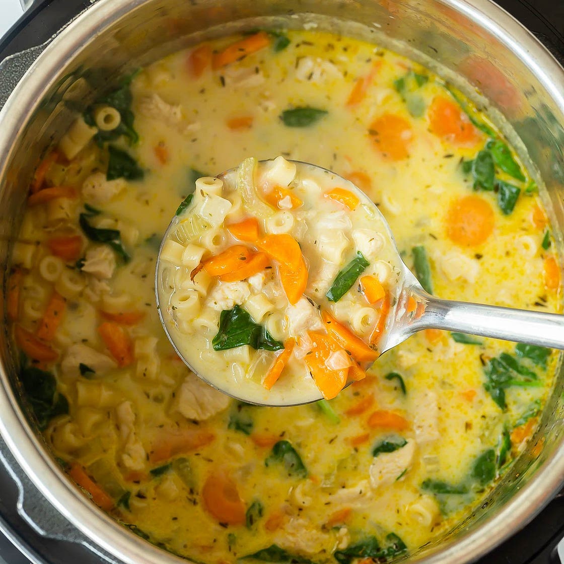 Creamy Instant Pot Chicken Noodle Soup Recipe