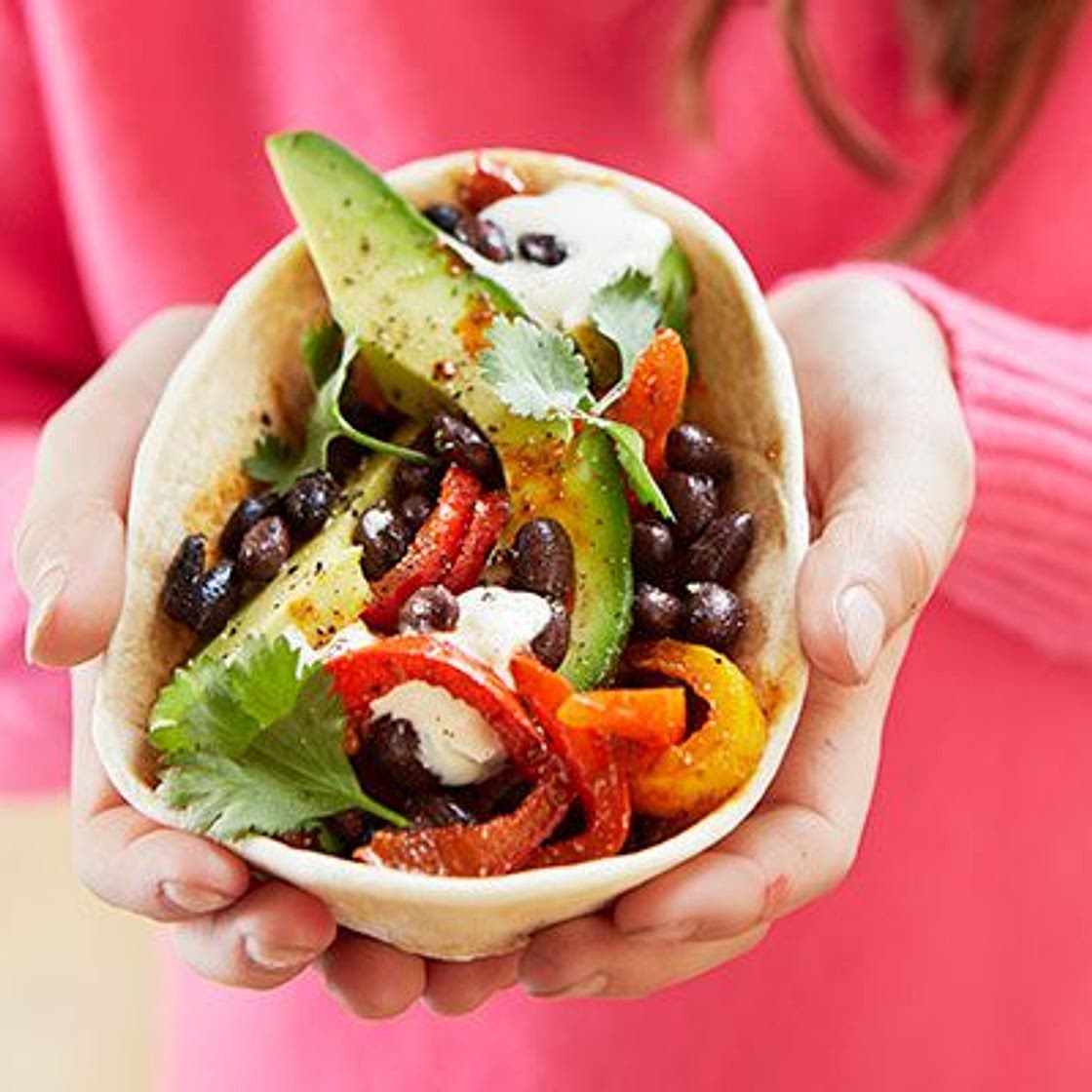 Vegetarian fajitas