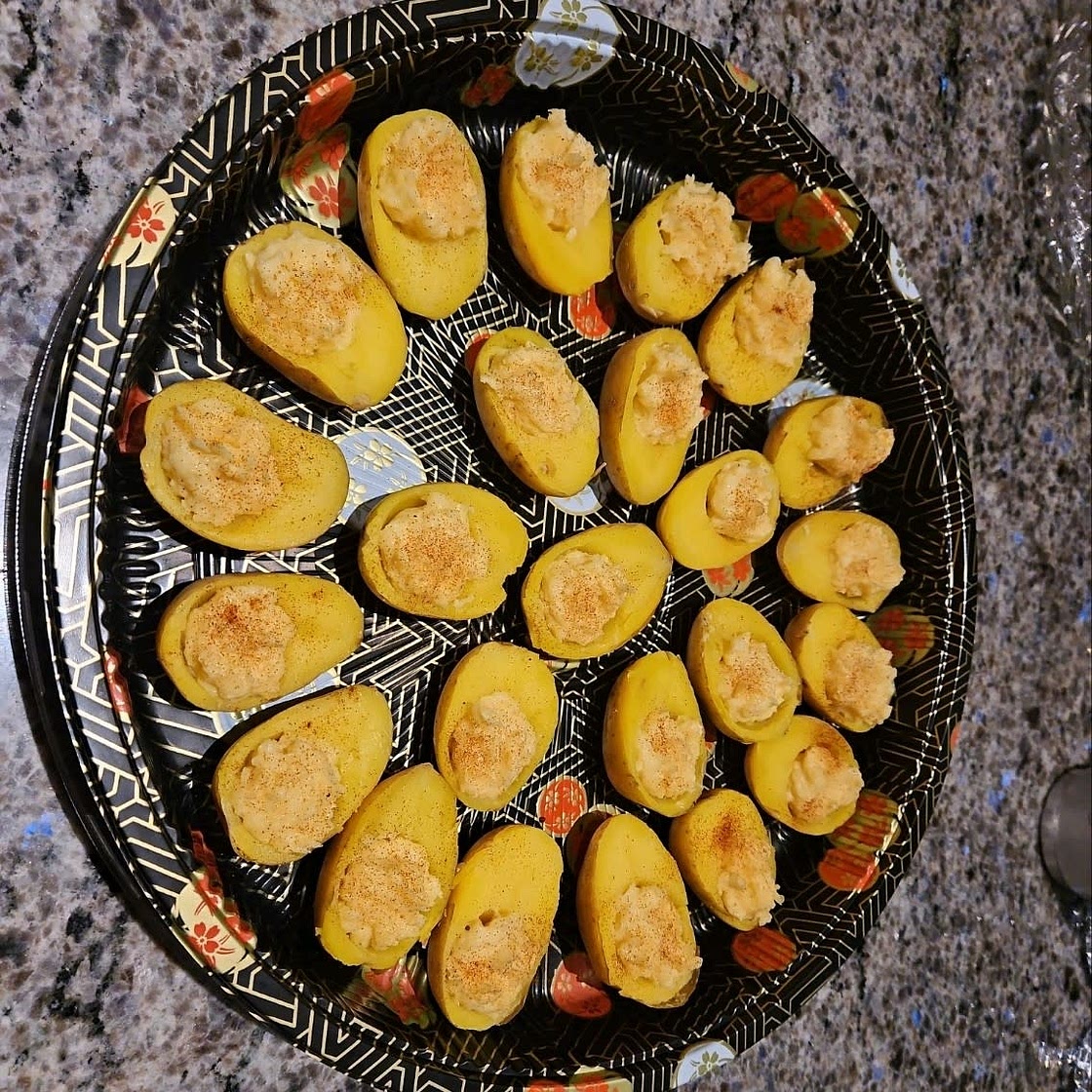 Vegan Deviled Potatoes