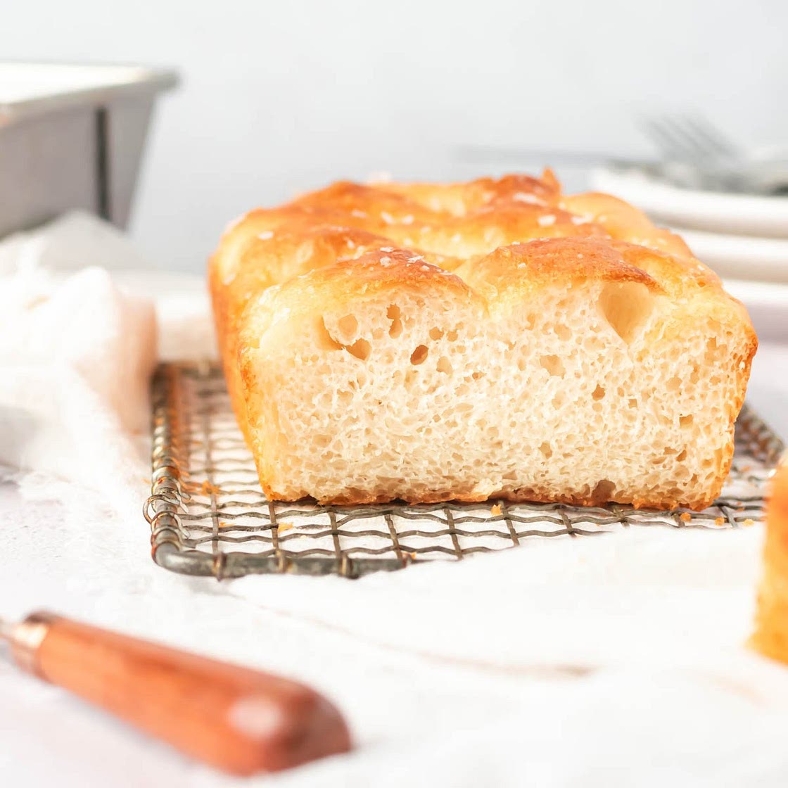 Mini Loaf Pan Focaccia