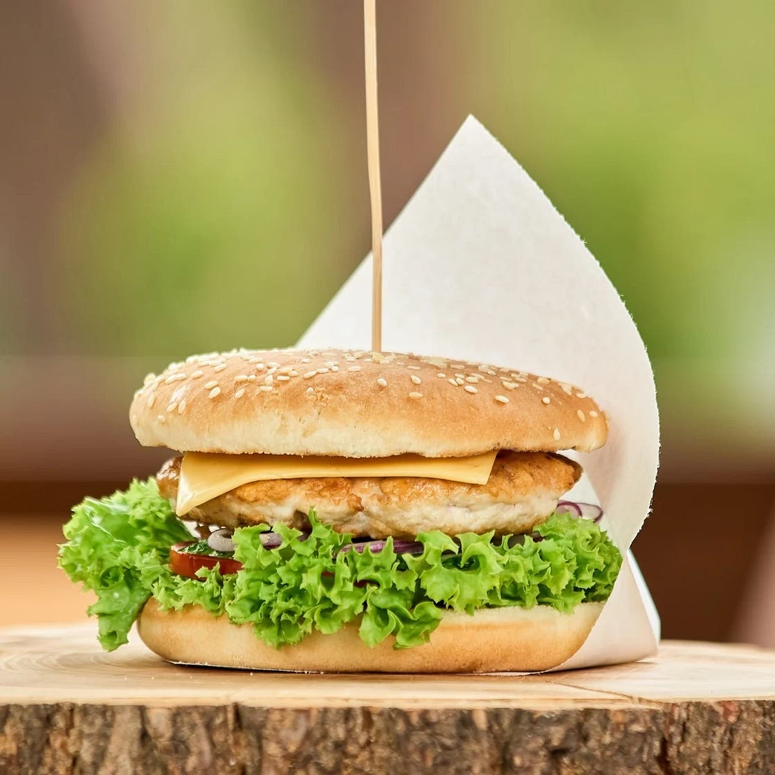 Healthy Homemade Chicken Burger