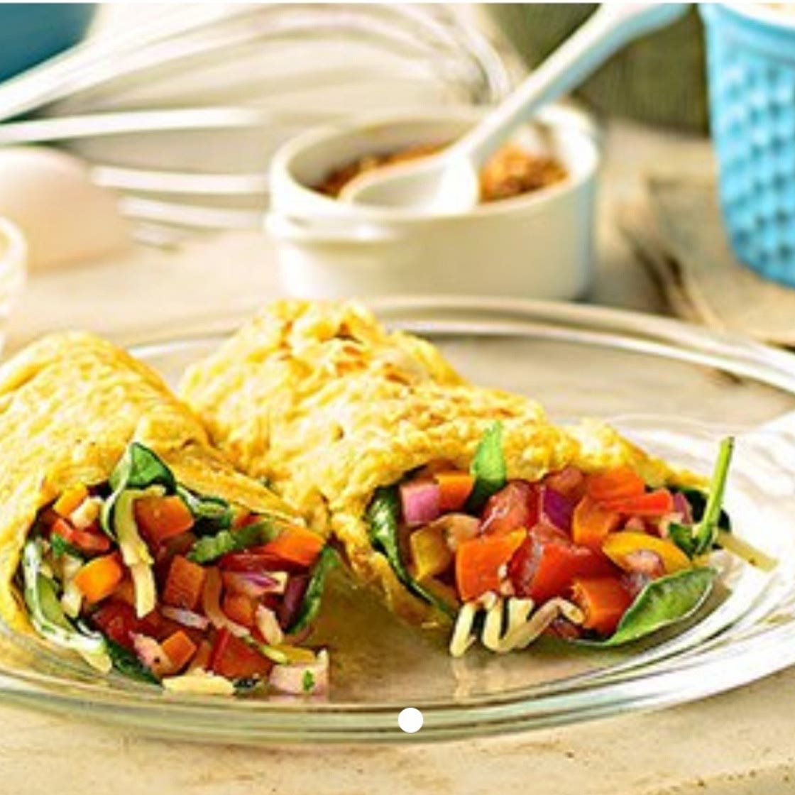 Spinach & Pepper Jack Breakfast Burrito