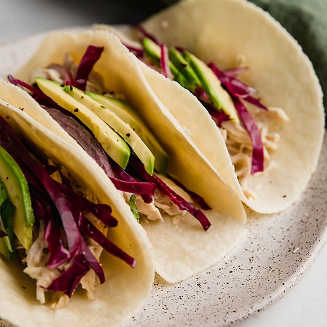 Slow Cooker Cilantro Lime Chicken Tacos