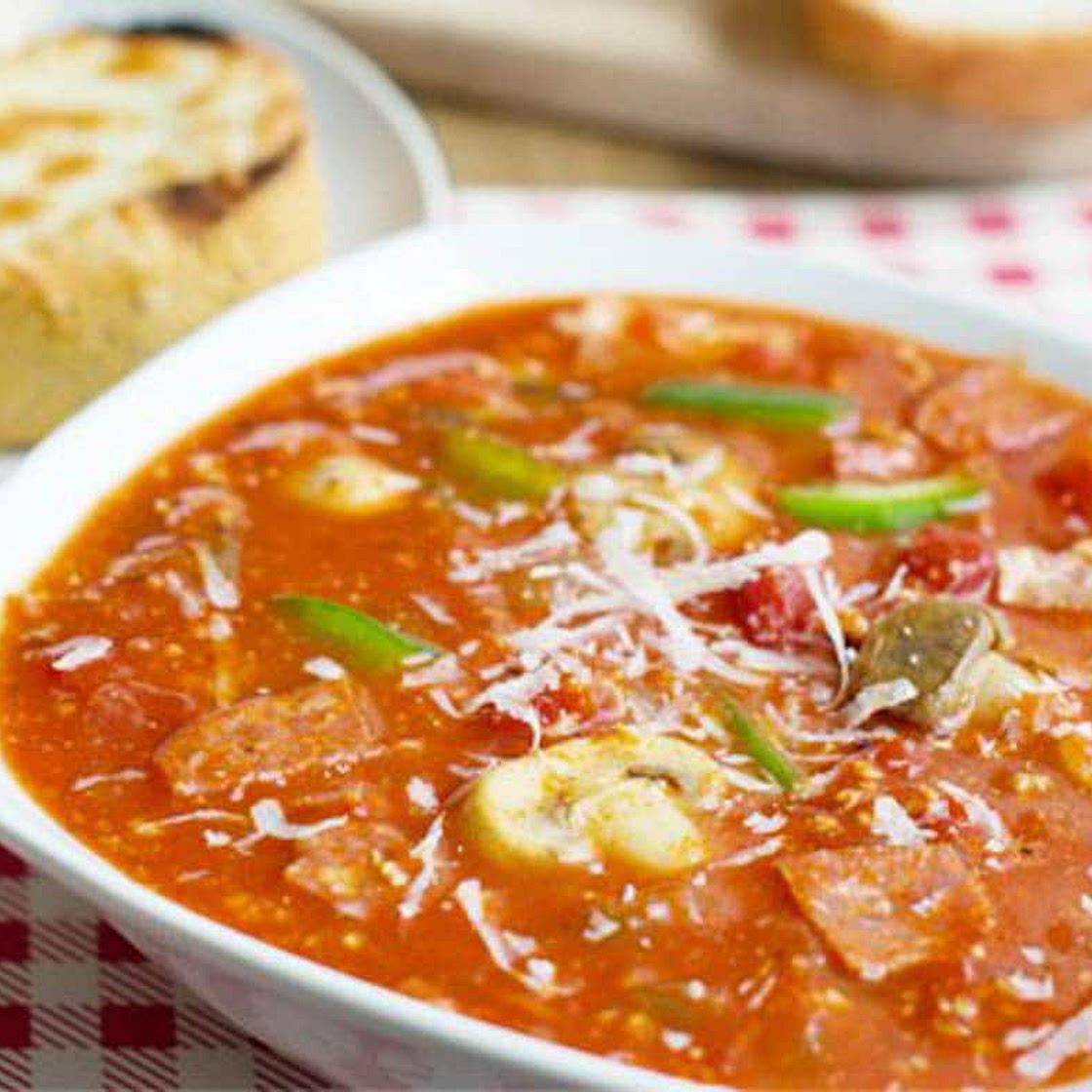 15-Minute Pizza Soup Recipe