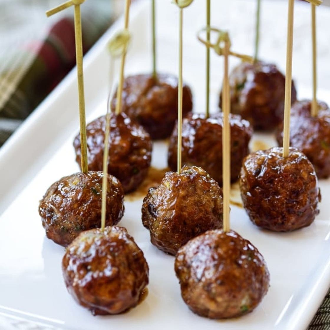 Glazed Korean Meatballs