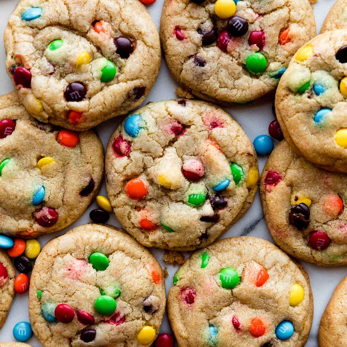 Soft-Baked M&M Cookies