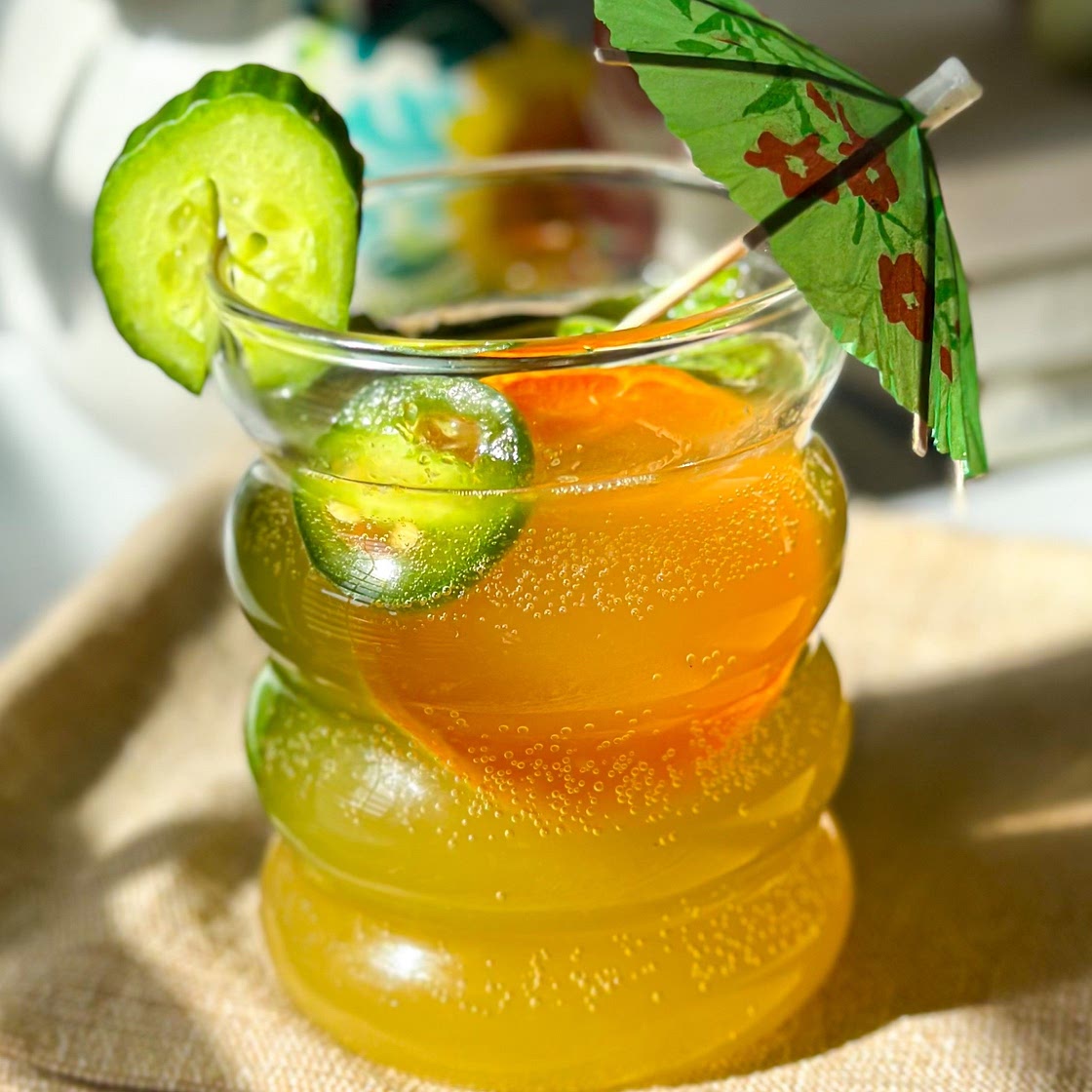 Jalapeno Cucumber Mint Mocktail Mojito