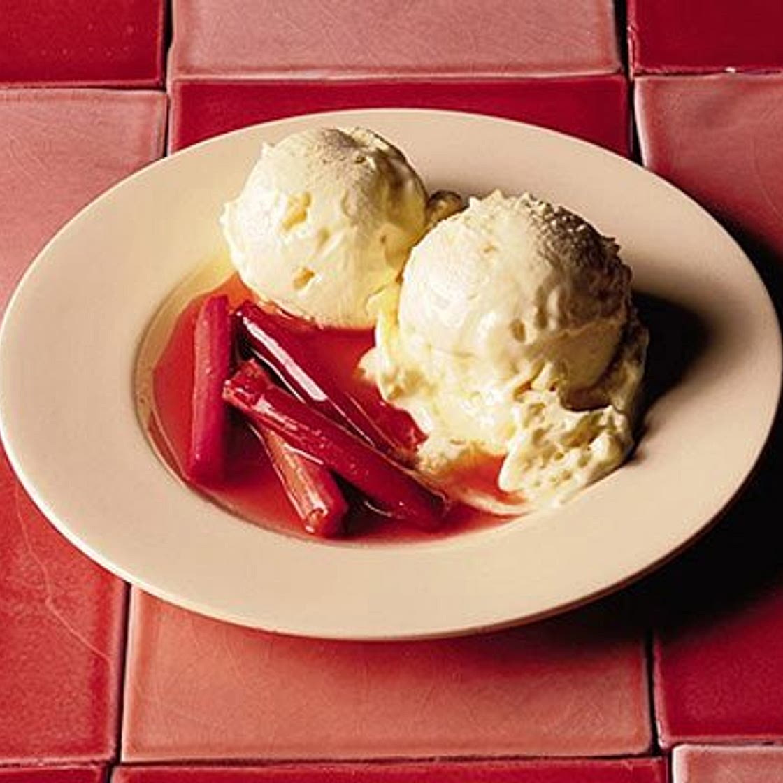 Roasted rhubarb
