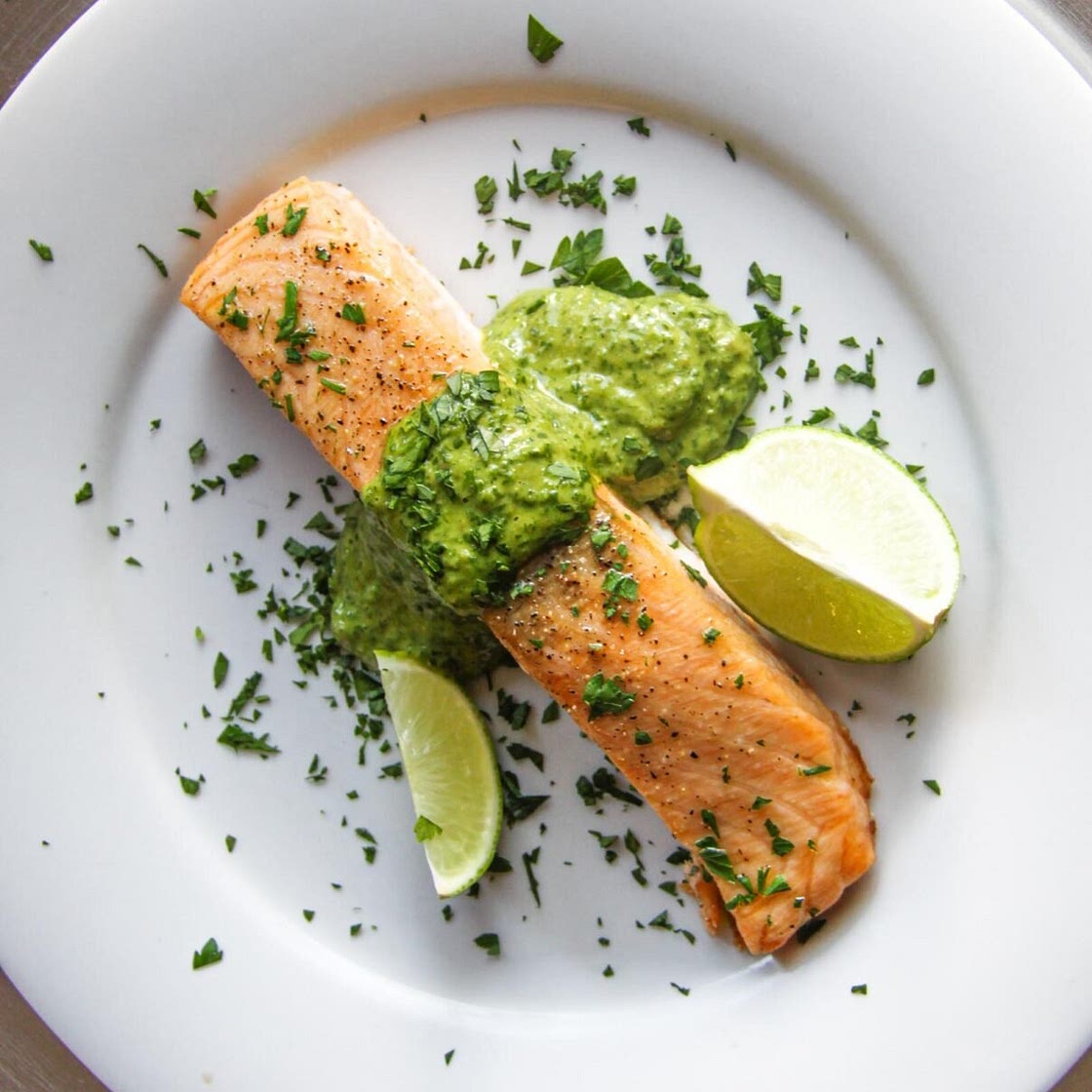 Salsa Verde with Salmon