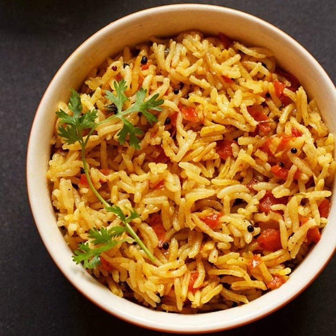 Tomato Rice Recipe (South Indian Thakkali Sadam)