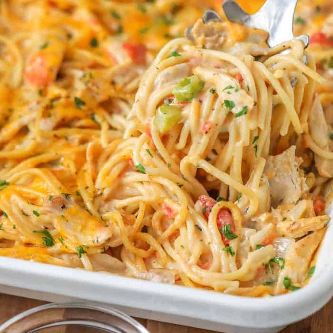 Homemade Chicken Spaghetti