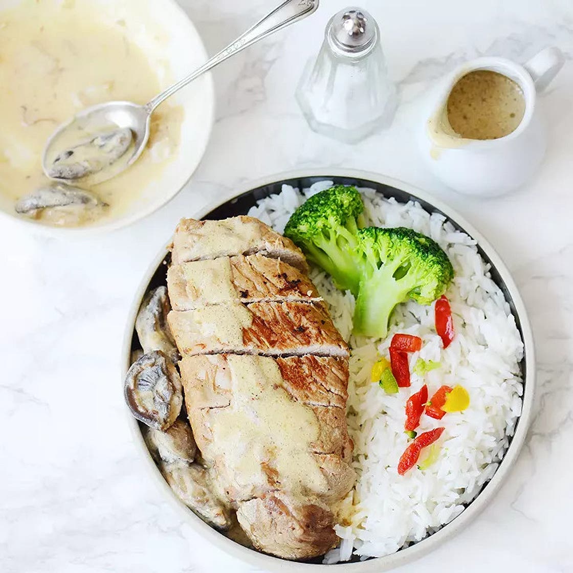 Filet mignon de porc aux champignons