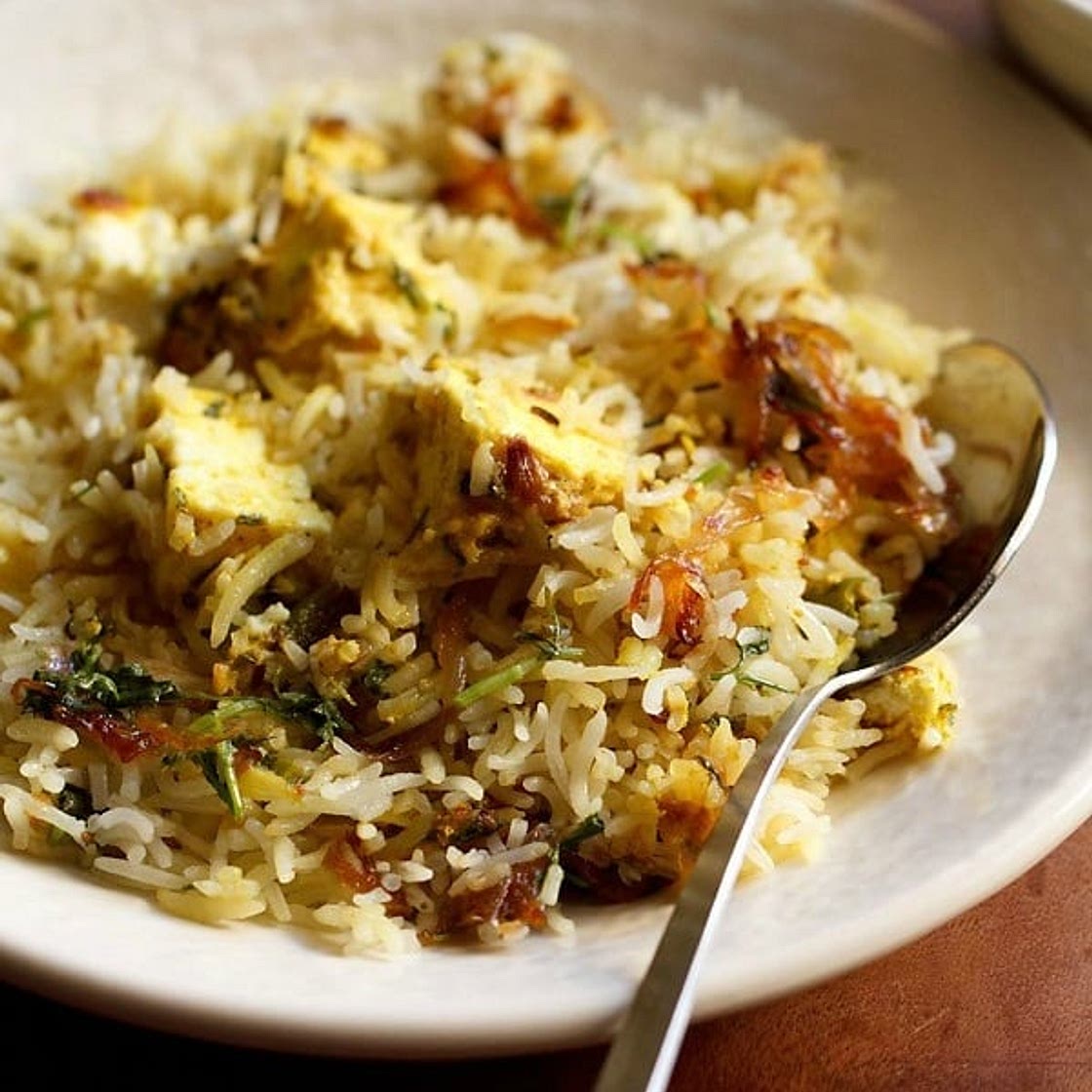 Paneer Biryani Recipe