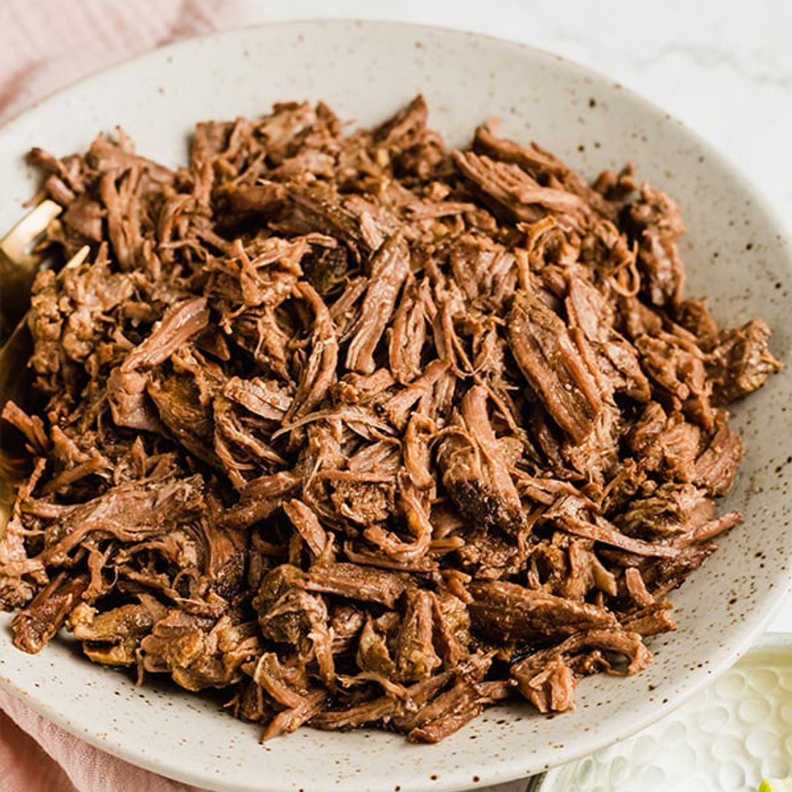 The Easiest Multi-Purpose Slow Cooker Shredded Beef
