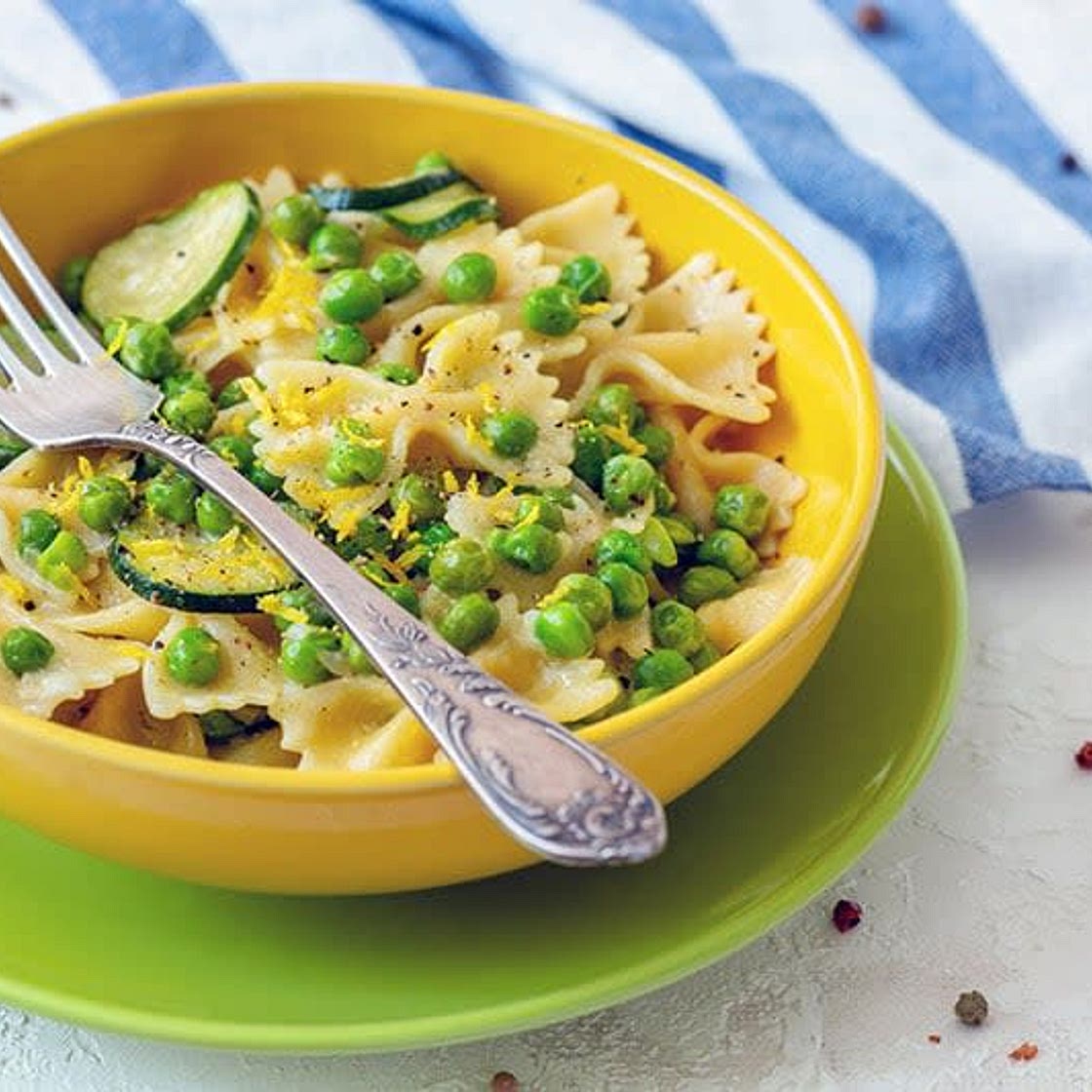 Farfalles aux légumes verts