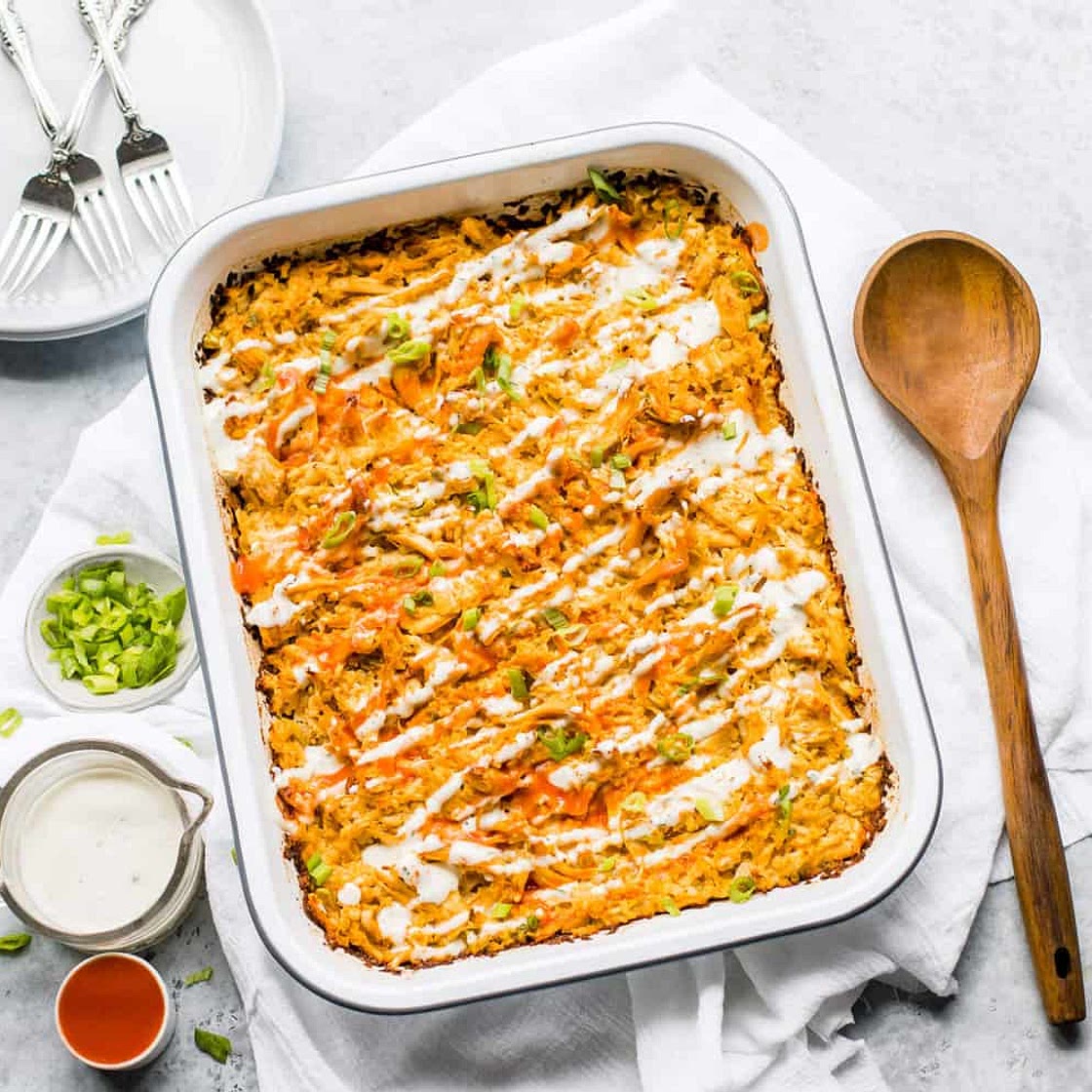 Buffalo Chicken Casserole