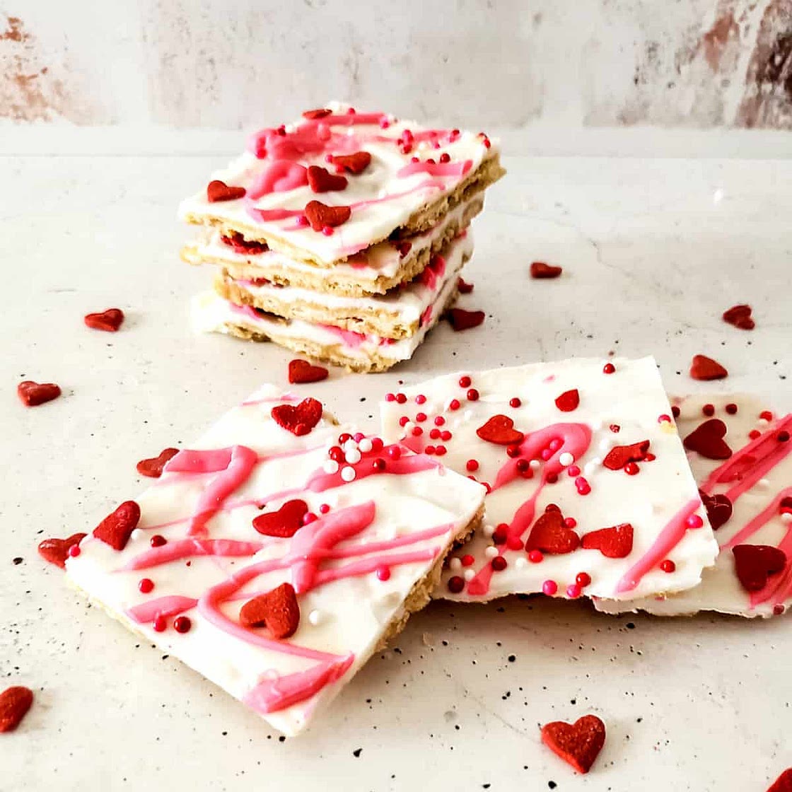 Valentines Saltine Cracker Candy