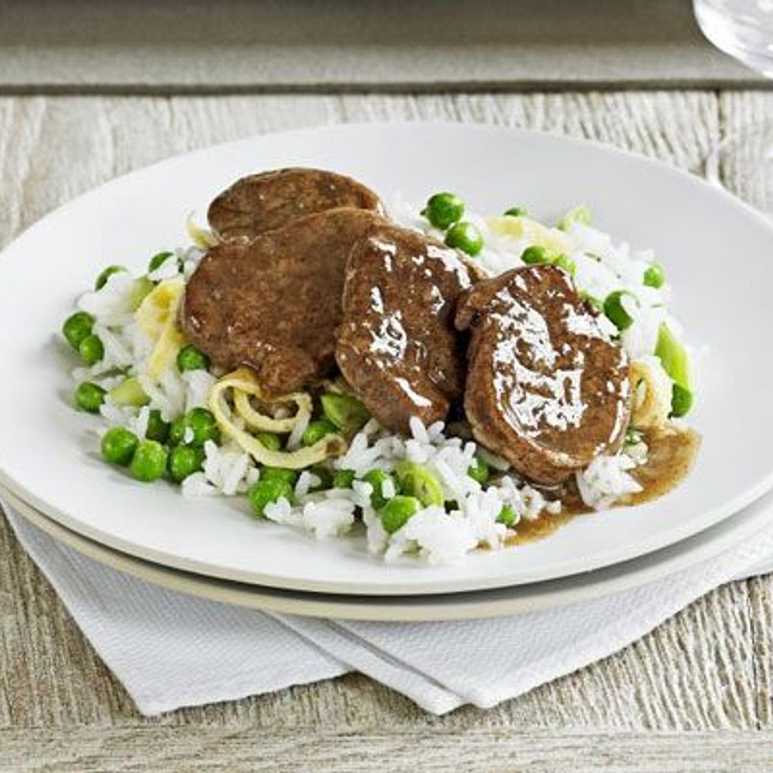 Five-spice pork fillet with fried rice