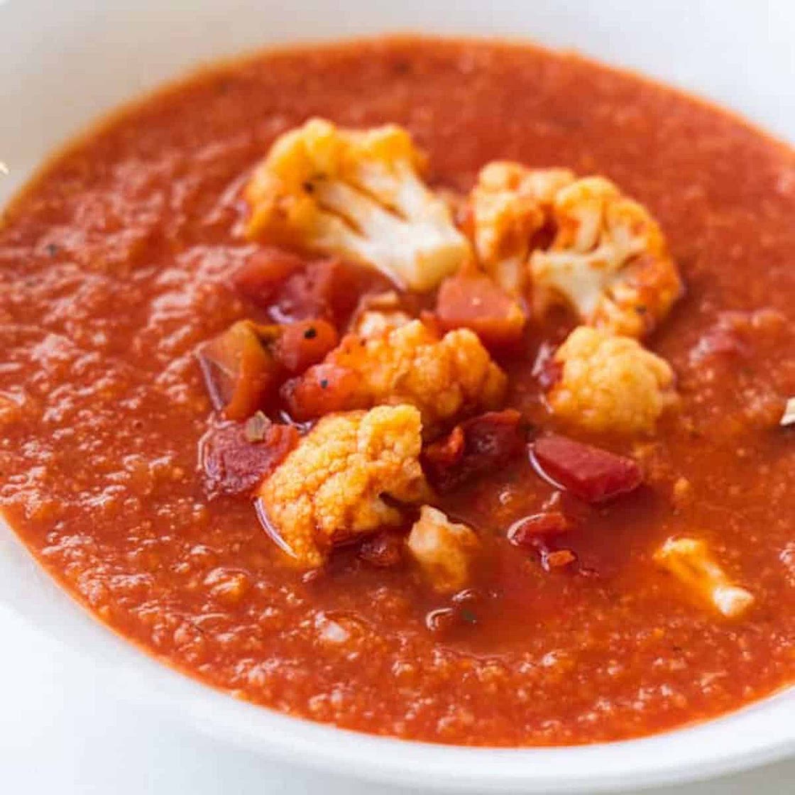 Tomato Soup with Cauliflower