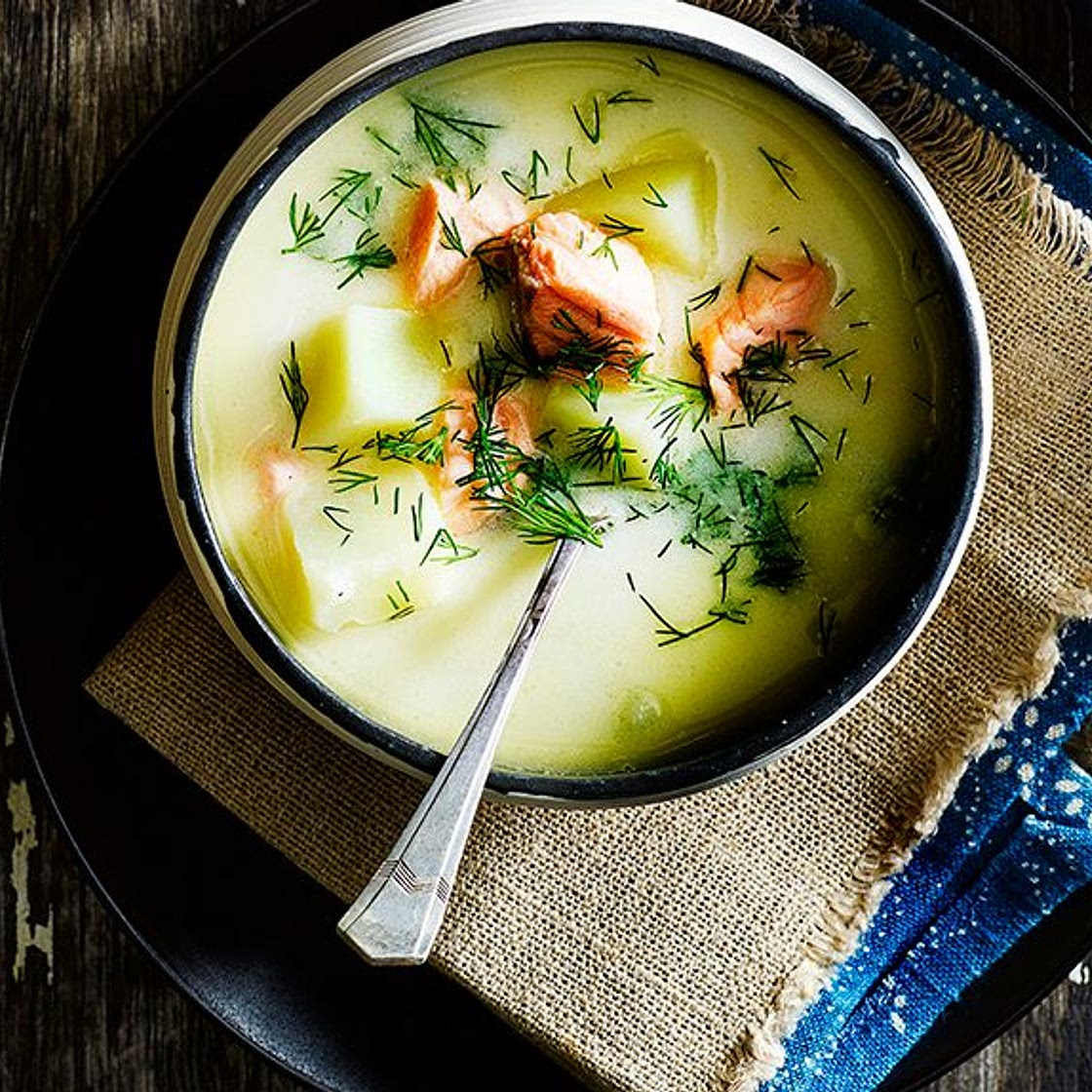Lohikeitto (Finnish salmon soup)