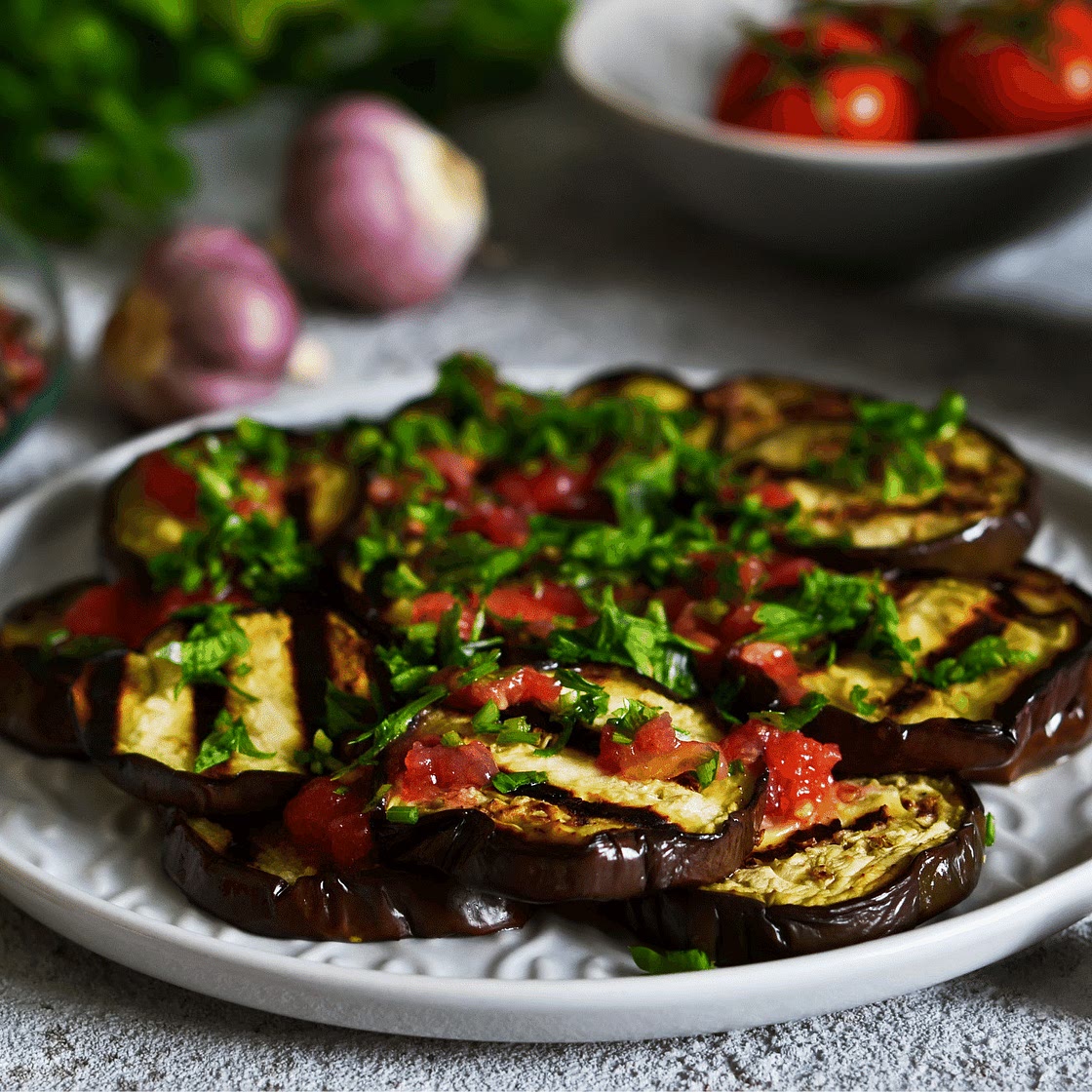 Spicy Summer Eggplant Salad
