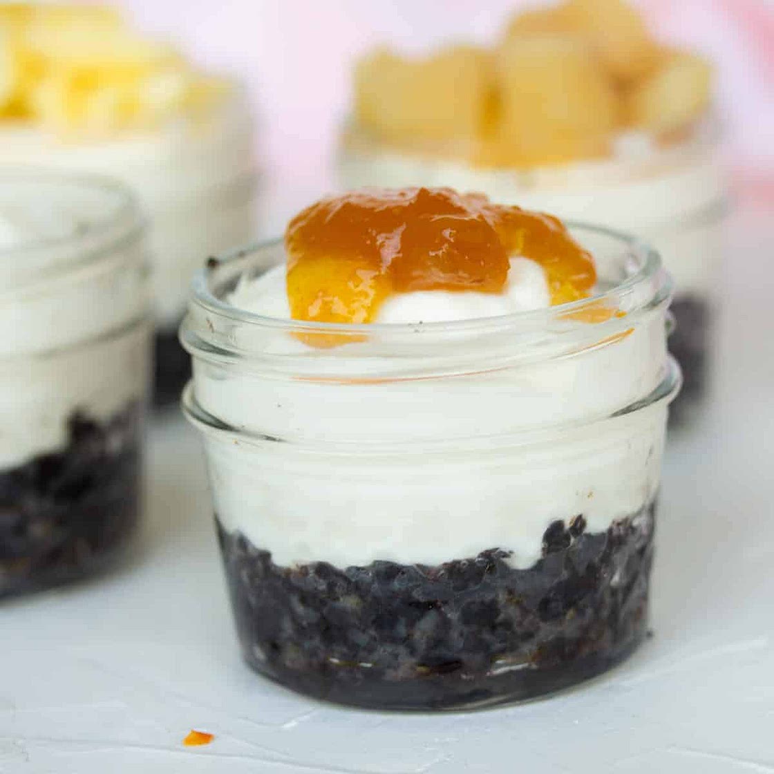 No Bake Single Serve Cheesecake in A Jar