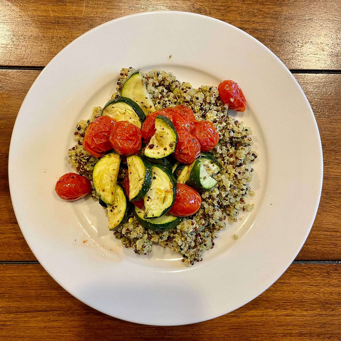Pesto Chicken Quinoa Bowls