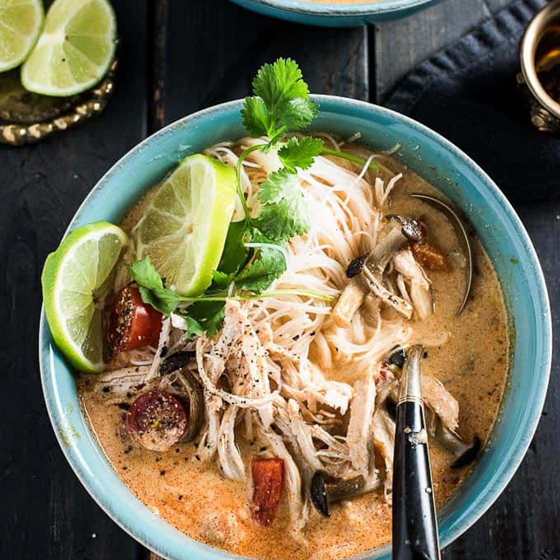 Crock Pot Thai Chicken Soup