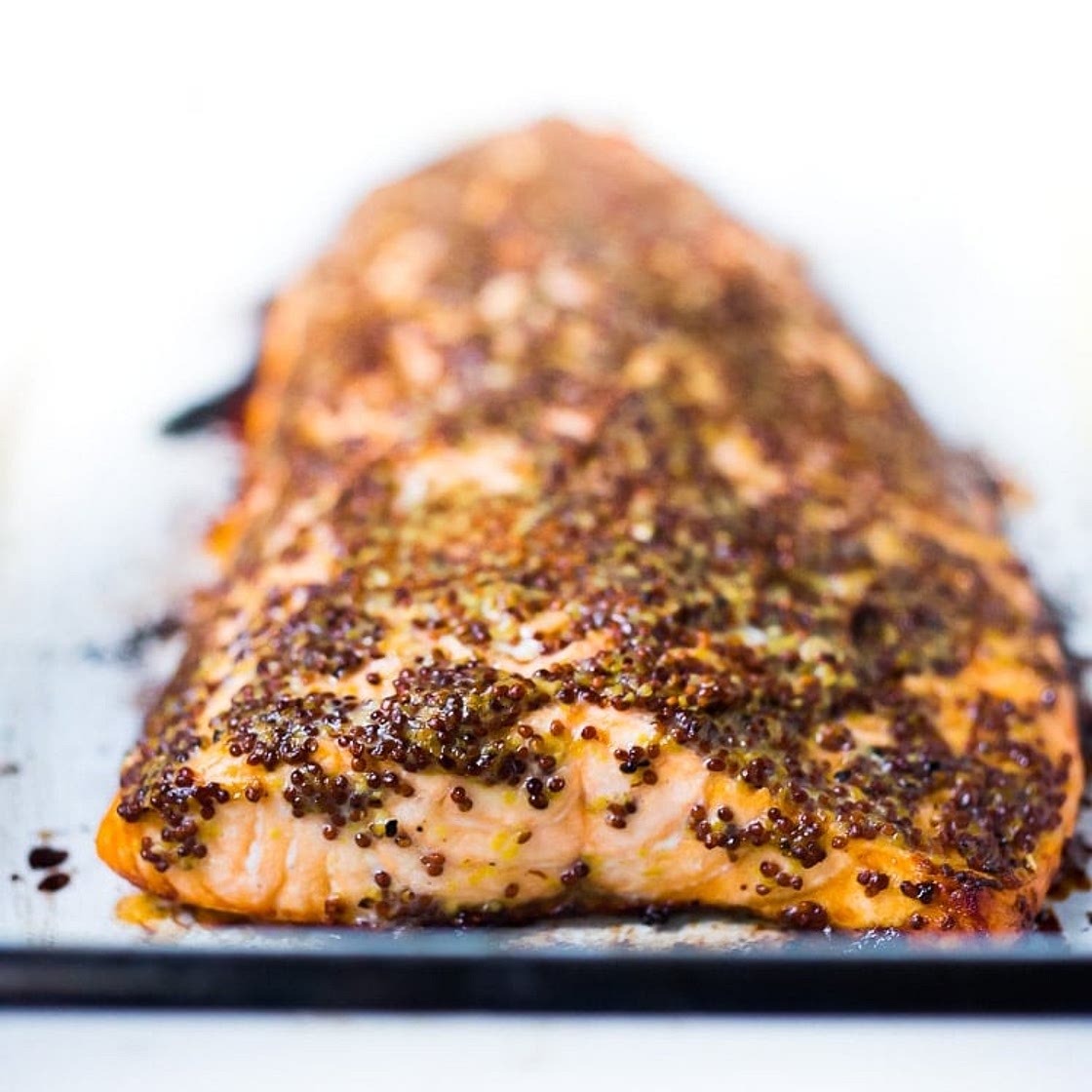 Baked Salmon with Mustard!