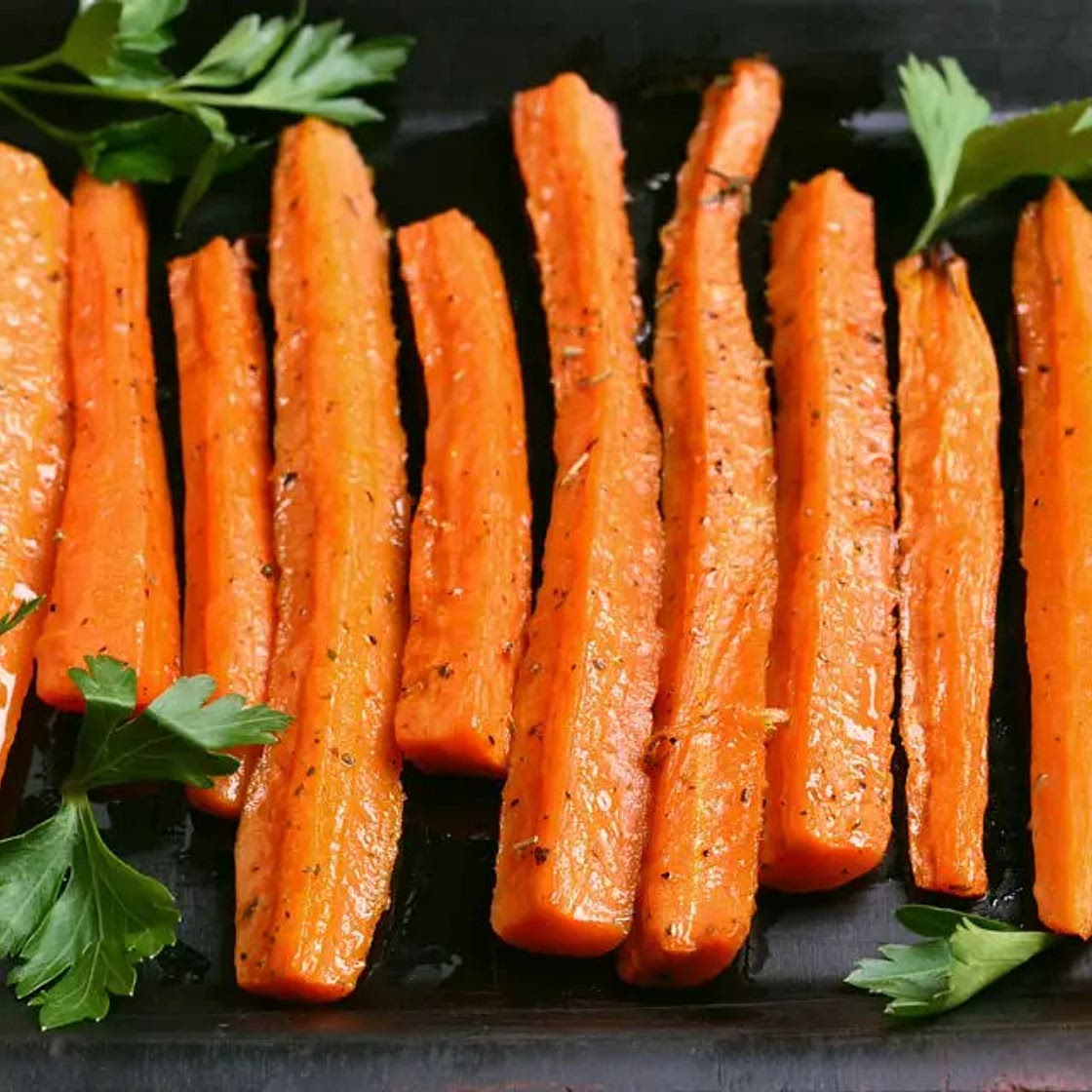 Zanahorias Asadas en Freidora Sin Aceite