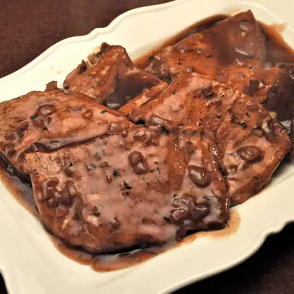 Turkey Cutlets, Balsamic Pan Sauce; the wine tour