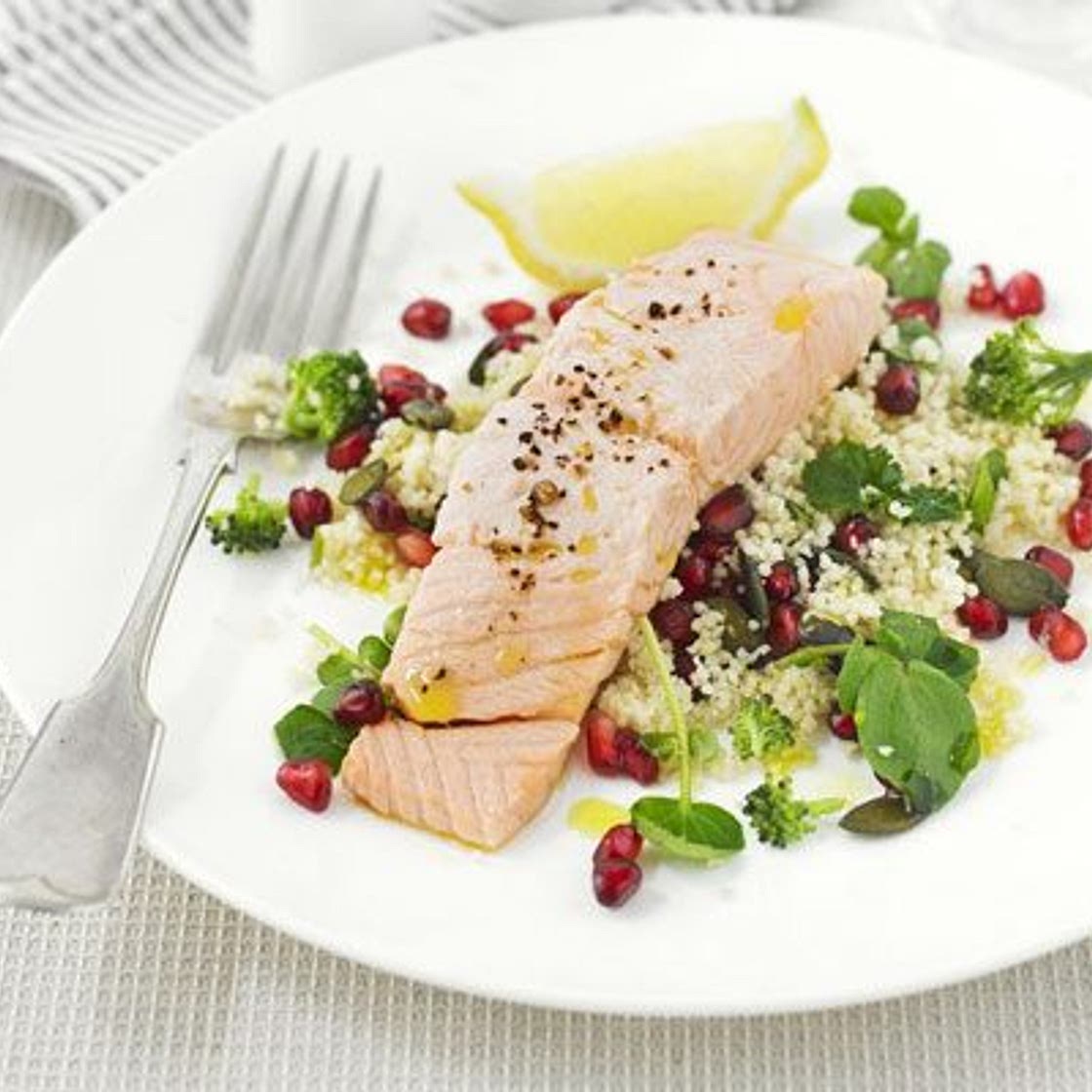 Superhealthy salmon salad