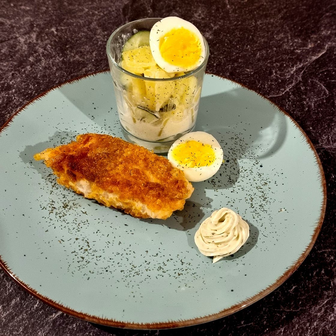 Selbst gemachte Fischstäbchen