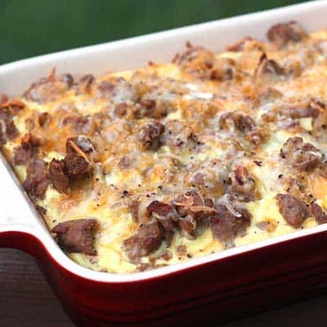 Turkey Sausage Casserole with Veggie Tots