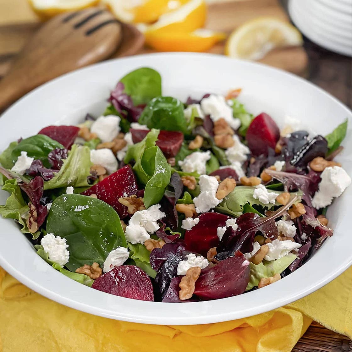 Lemony Beet Salad with Goat Cheese Recipe