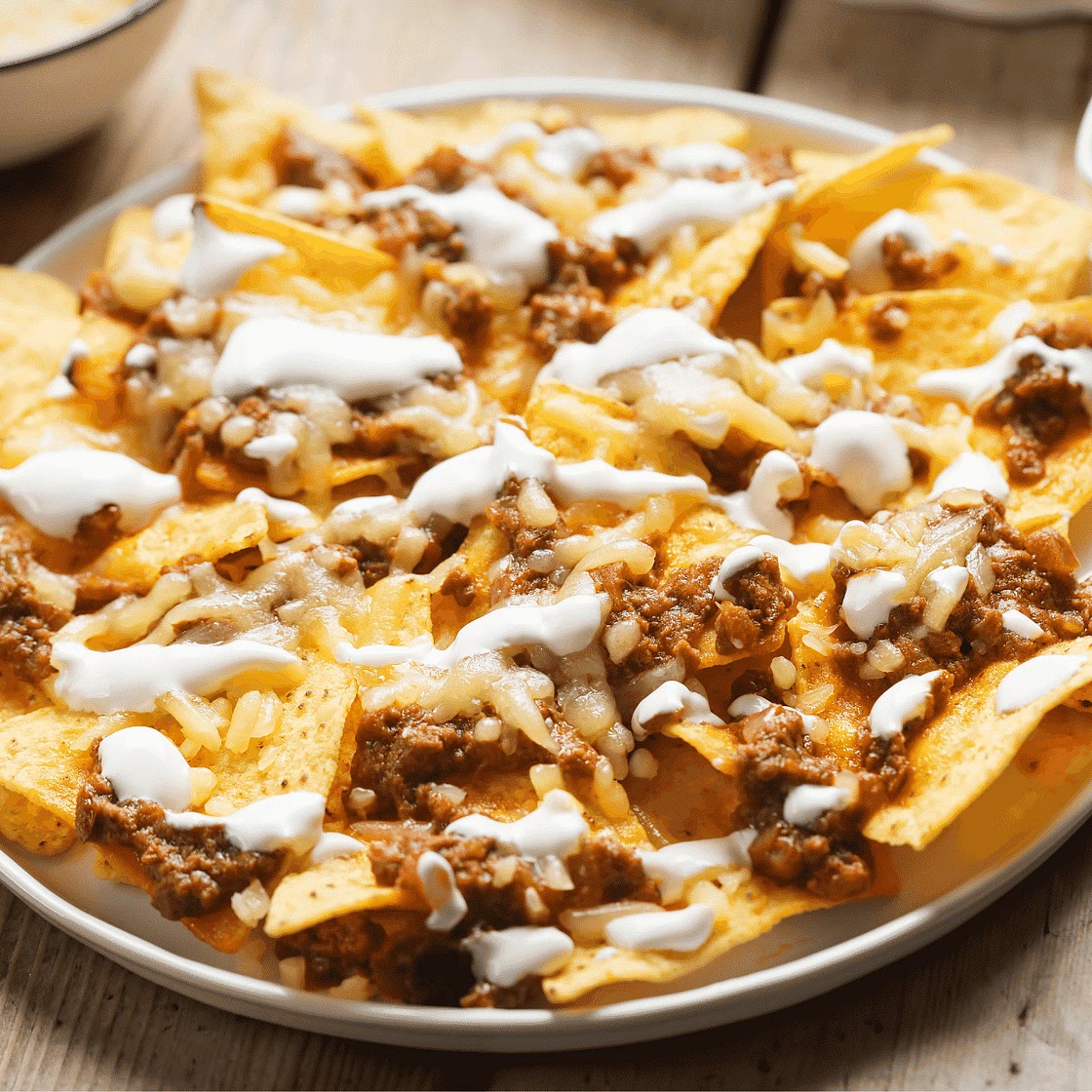 Mouthwatering Chilli Beef with Nachos