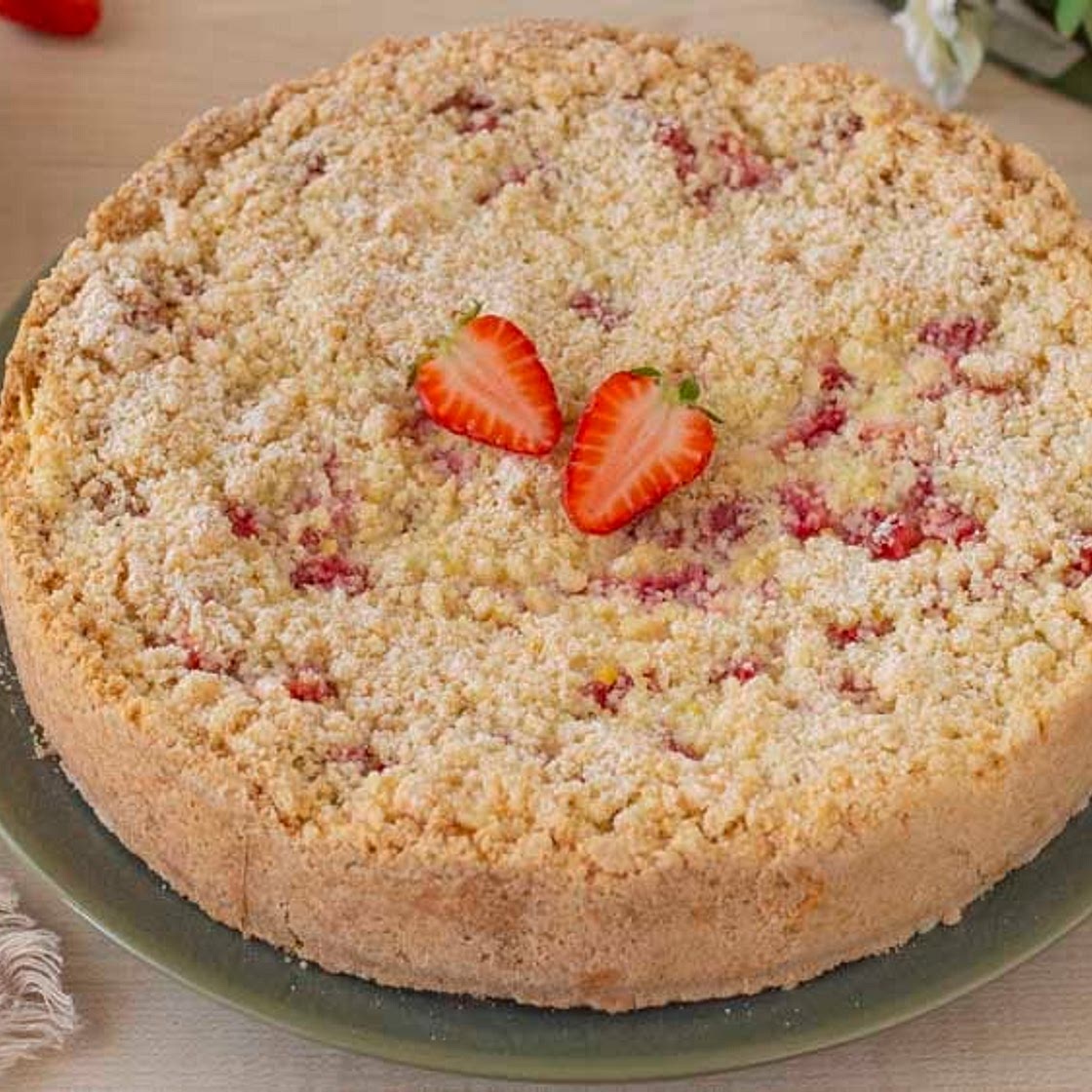 SBRICIOLATA CREMA E FRAGOLE SENZA GLUTINE